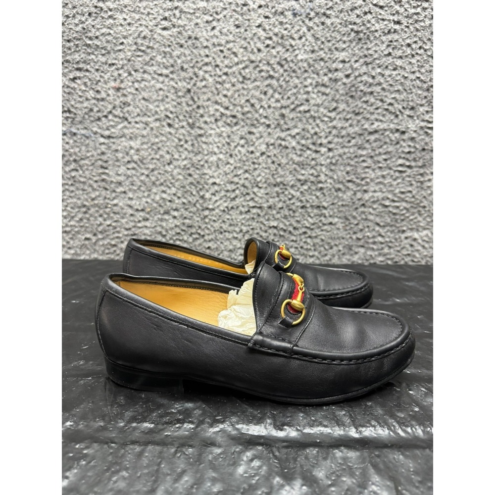 Vintage Gucci Classic Horsebit Slip On Casual Loafers Black Womens 39.5B EU - Picture 4 of 11